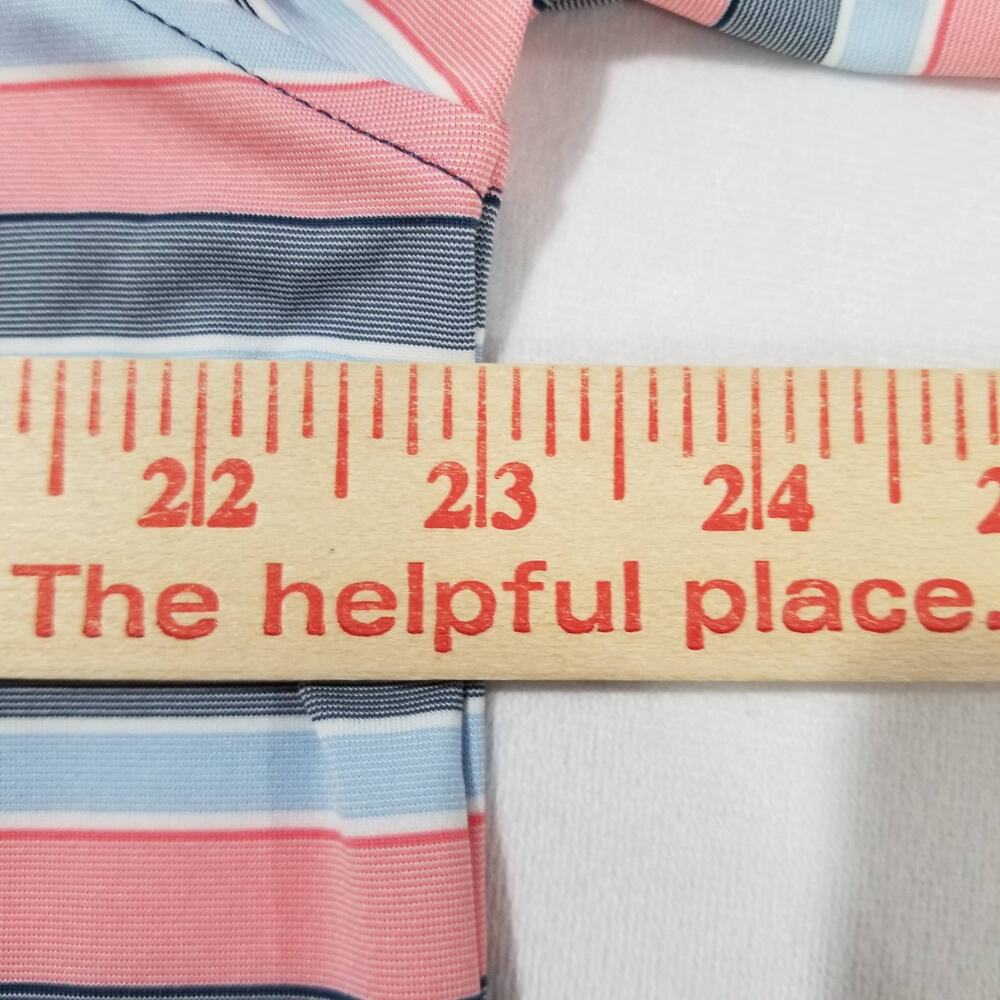 Peter Millar Shirt Medium Polo Summer Comfort Short Sleeve Striped Golf - Picture 9 of 12